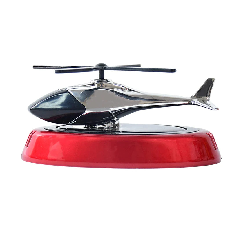 Solar-Powered Rotating Helicopter Car Air Freshener