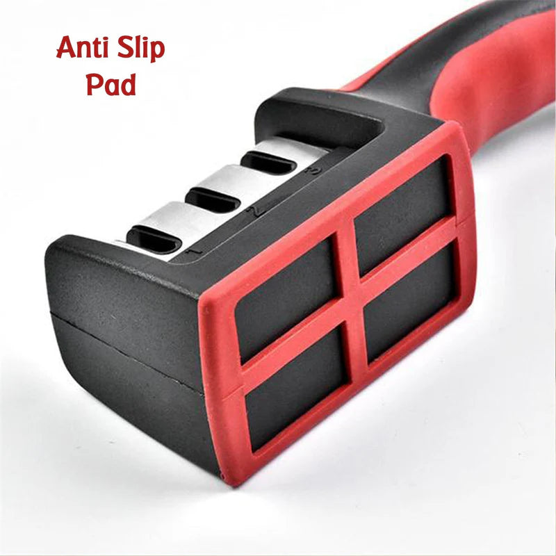 Manual Knife Sharpener 3 Stage Sharpening Tool for Ceramic Knife and Steel Knives.