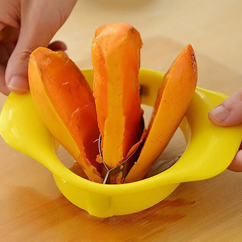 Mango Apple Cutter Chopper Slicer Tool Slicing Machine Stainless Steel Blade