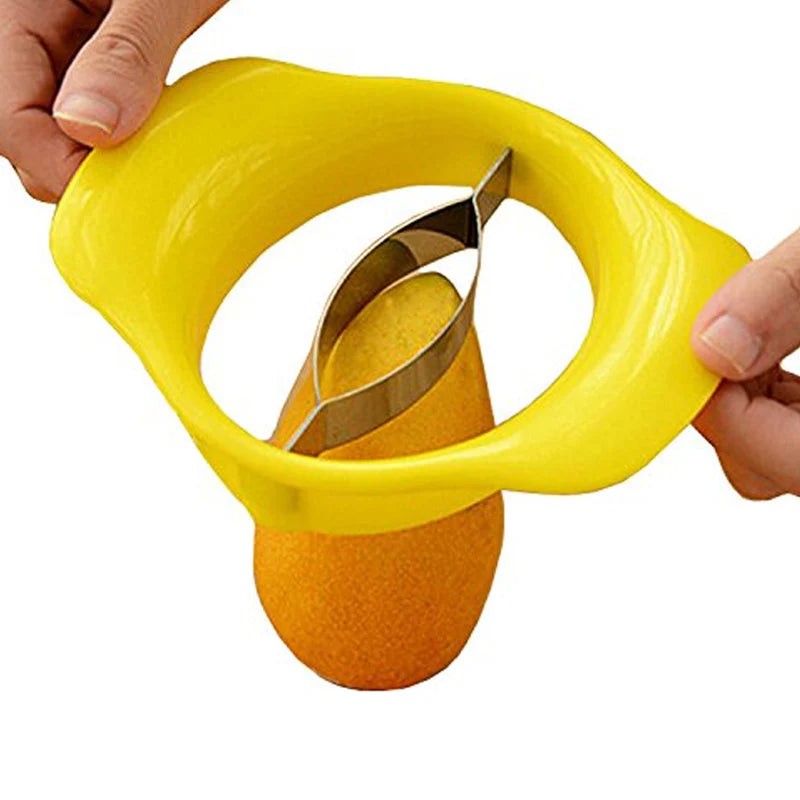 Mango Apple Cutter Chopper Slicer Tool Slicing Machine Stainless Steel Blade