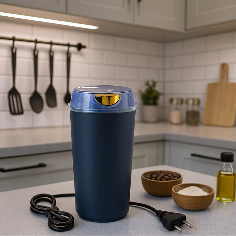 Portable 4-Blade Mini Grinder & Blender for Home & Office